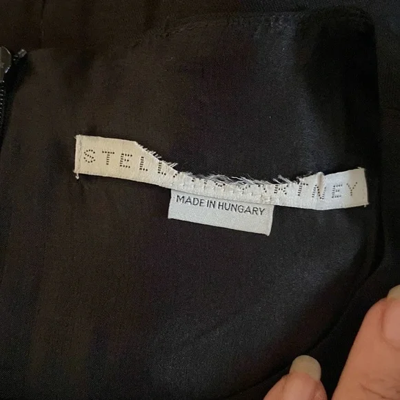 Stella McCartney beautiful black wool silk blend classic dress from Saks NY - Picture 10 of 12